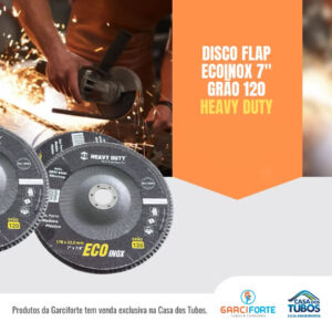 Disco flap ecoinox 7" grão 120 heavy duty