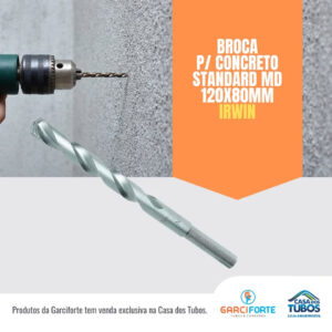 Broca para concreto standard MD 120x80mm irwin