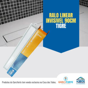 Ralo linear invisível 90cm tigre